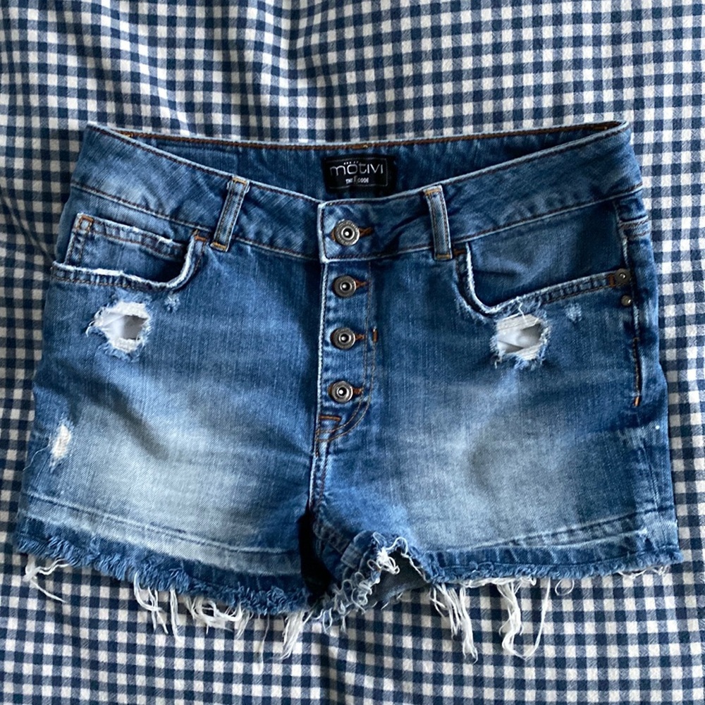 Jean high waisted shorts